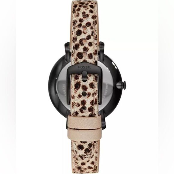 FOSSIL Women\'s Jacqueline Animal Print Leather Strap Watch 36mm main image 4